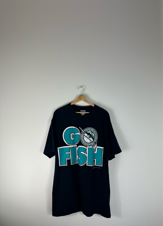 Vintage Florida Marlins 1997 World Series “Go Fish” T-shirt